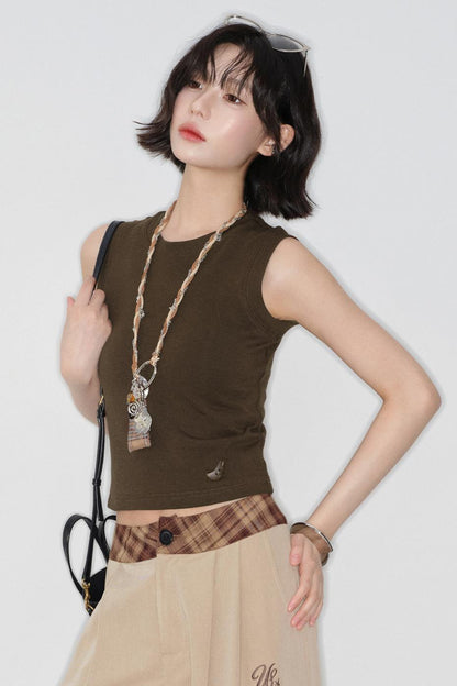 Slim Fit Sleeveless Top