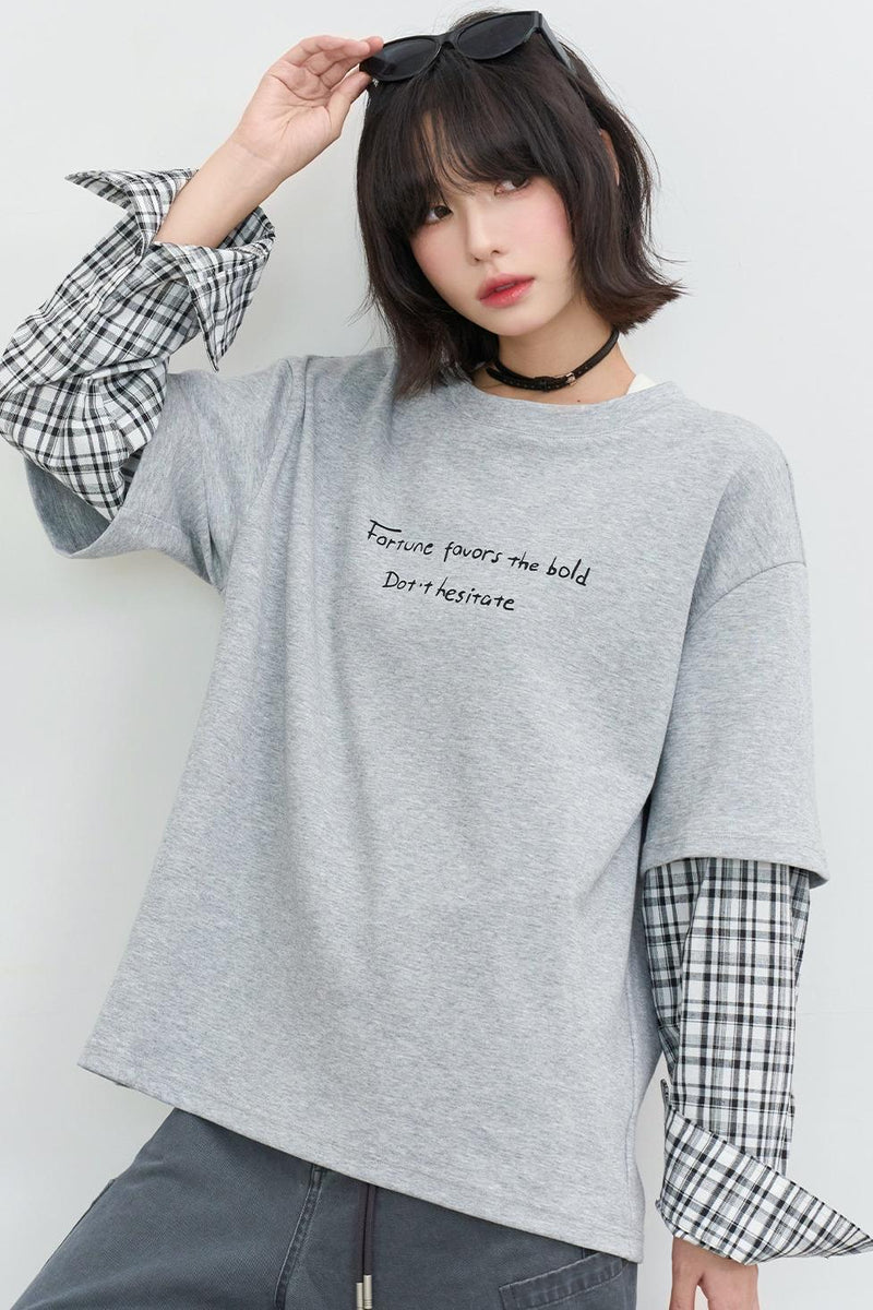 Gravity Patchwork Top