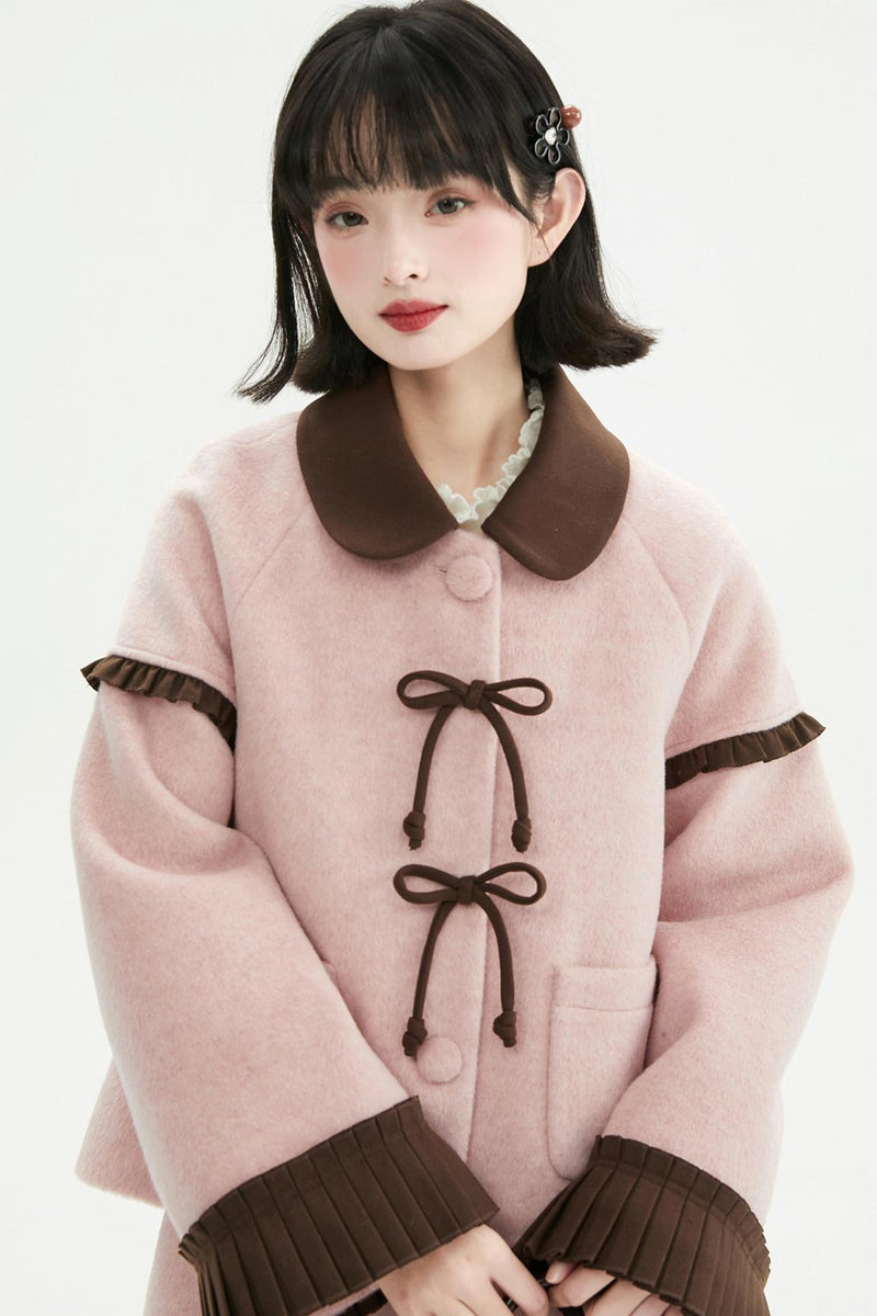 Retro Ribbon Doll Coat + Skirt