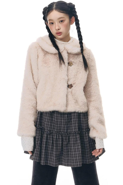 Checked Doll Shirring Slip Dress