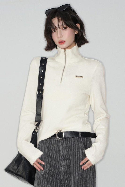 Basic Half-zip Sweater