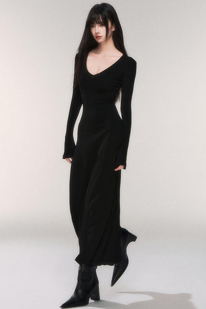 Desire Knit V-neck Dress