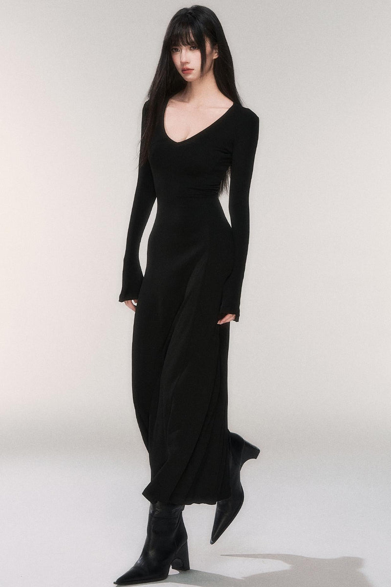 Desire Knit V-neck Dress