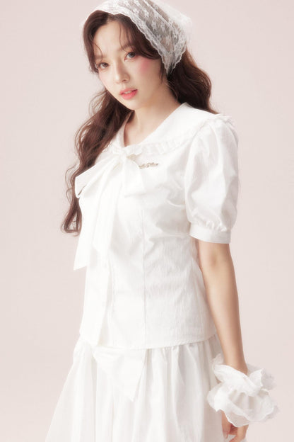 Sea Salt Bow Tie Shirt + Skirt