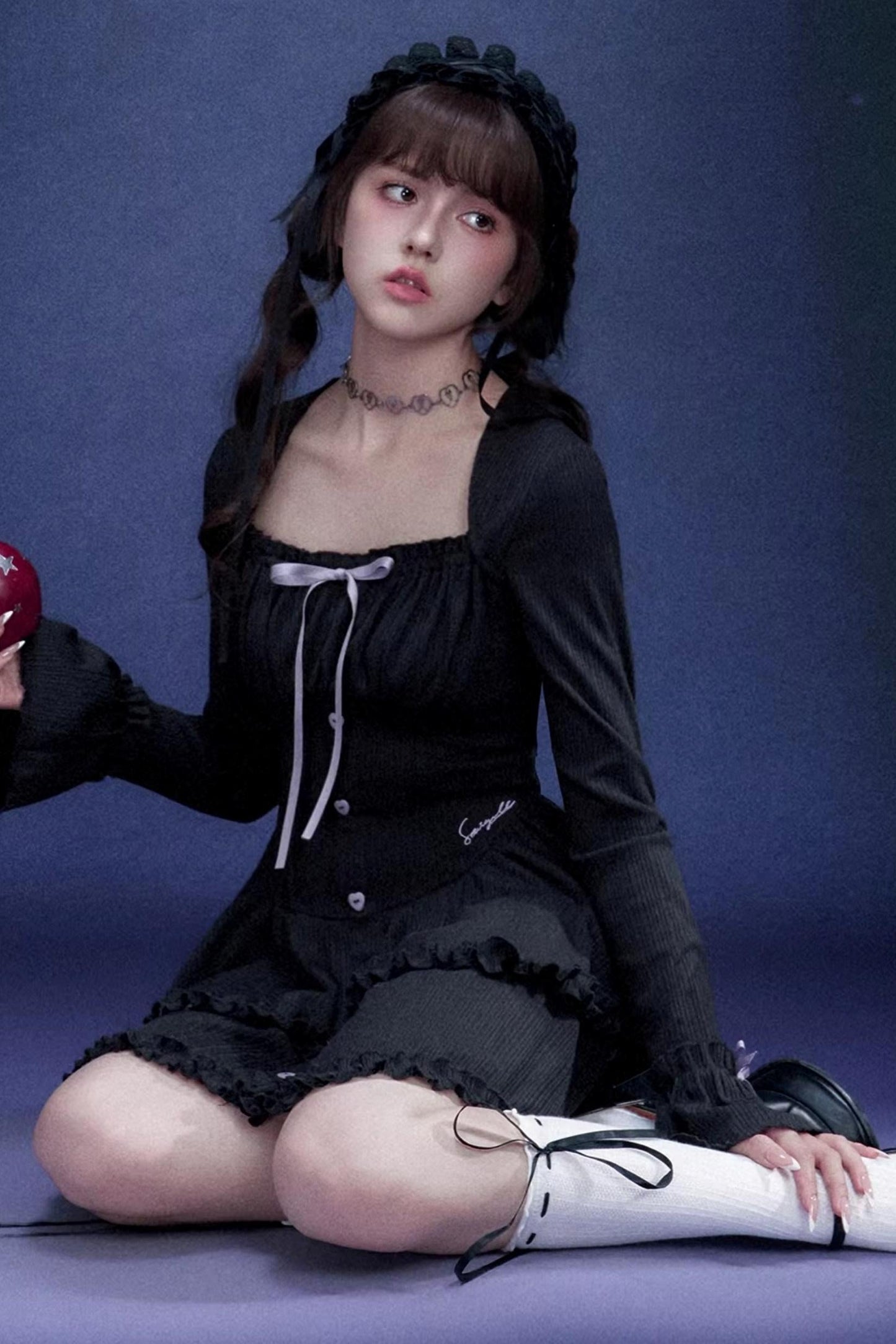 Dark Sweet Girly Tiered Dress