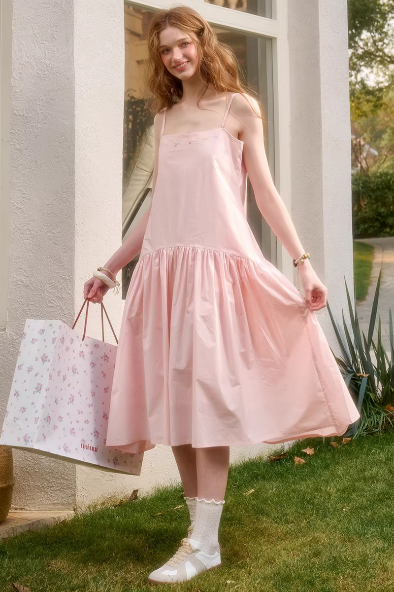 Baby Pink Sweet Dress + Shirt