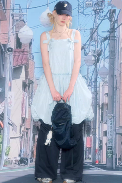 Ribbon Balloon Camisole Dress