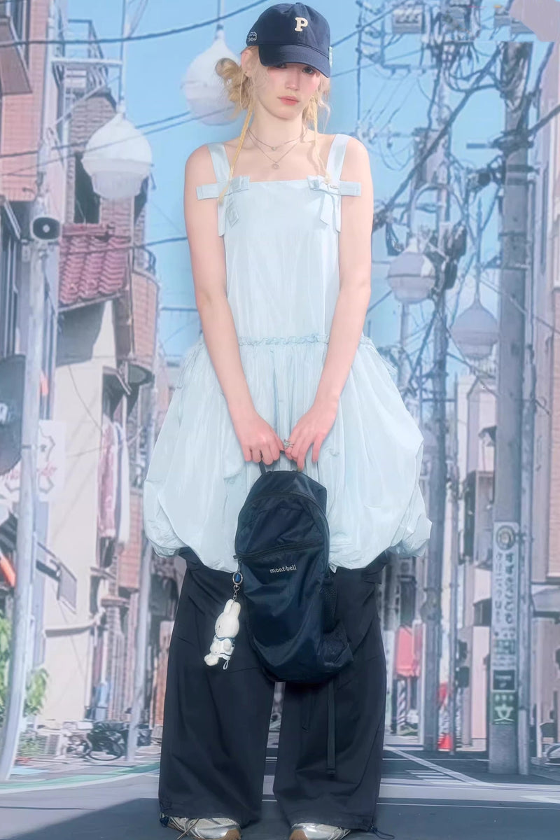 Ribbon Balloon Camisole Dress