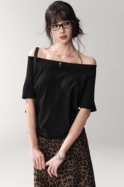 Off-shoulder Summer T-shirt