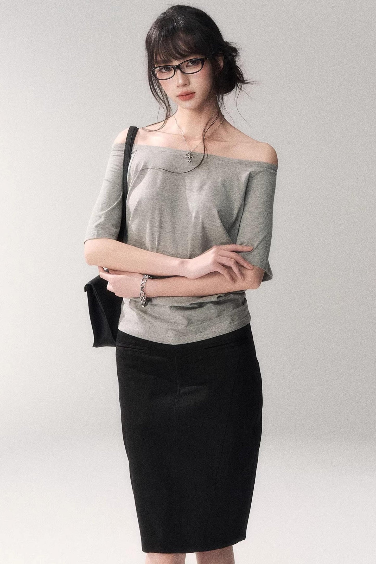 Off-shoulder Summer T-shirt