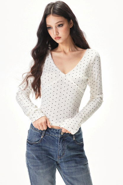 Vertical Striped Knit Top