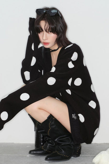 Big Dot Knit Cardigan