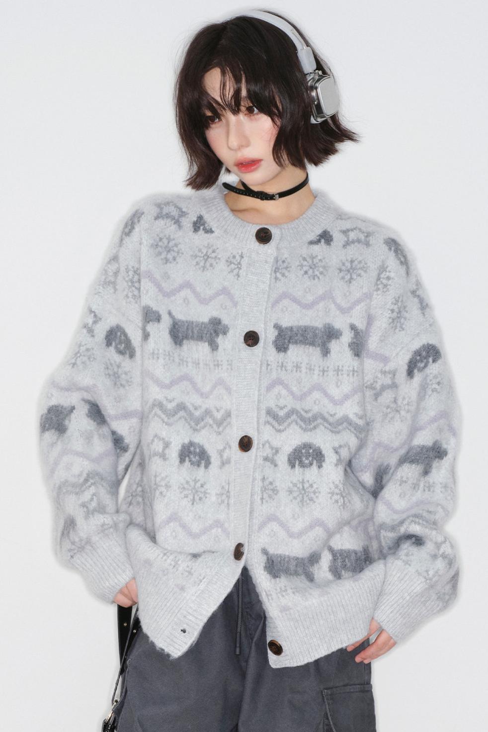 Fair Isle Jacquard Cardigan