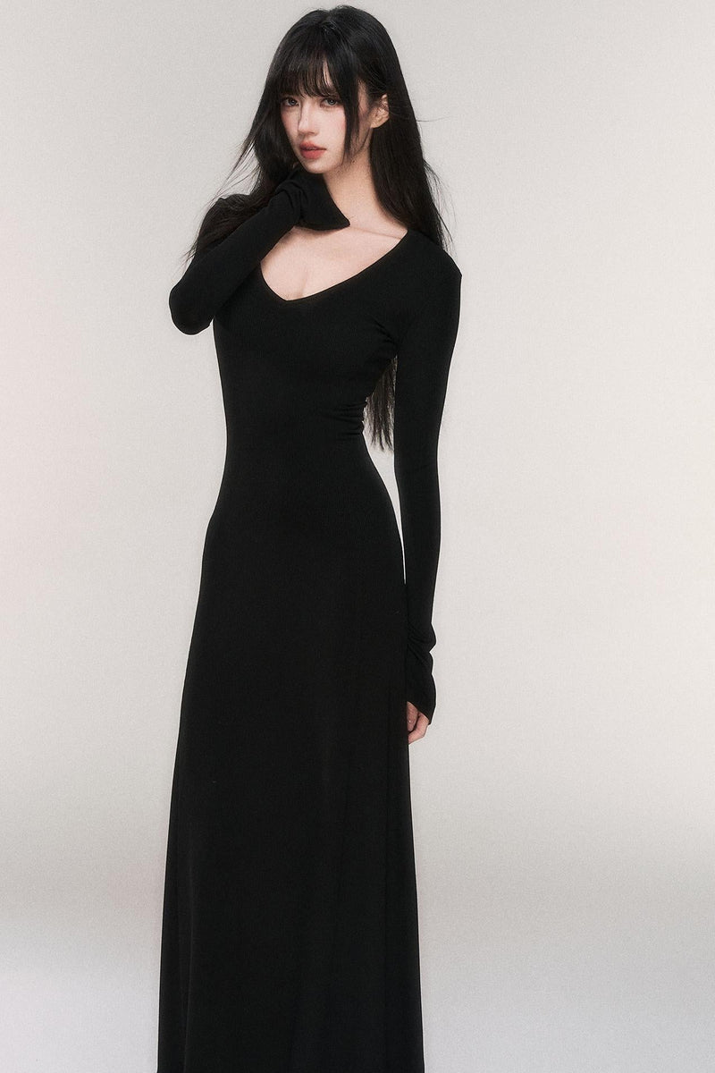 Desire Knit V-neck Dress