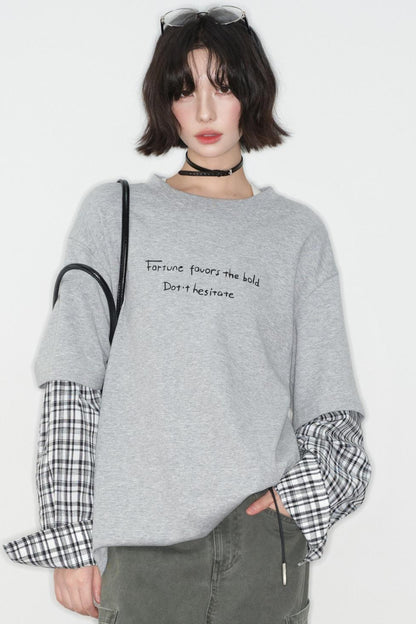 Gravity Patchwork Top