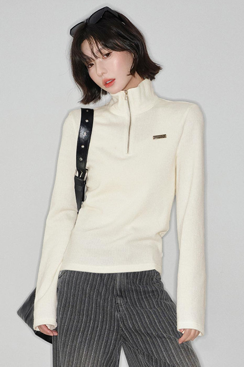 Basic Half-zip Sweater