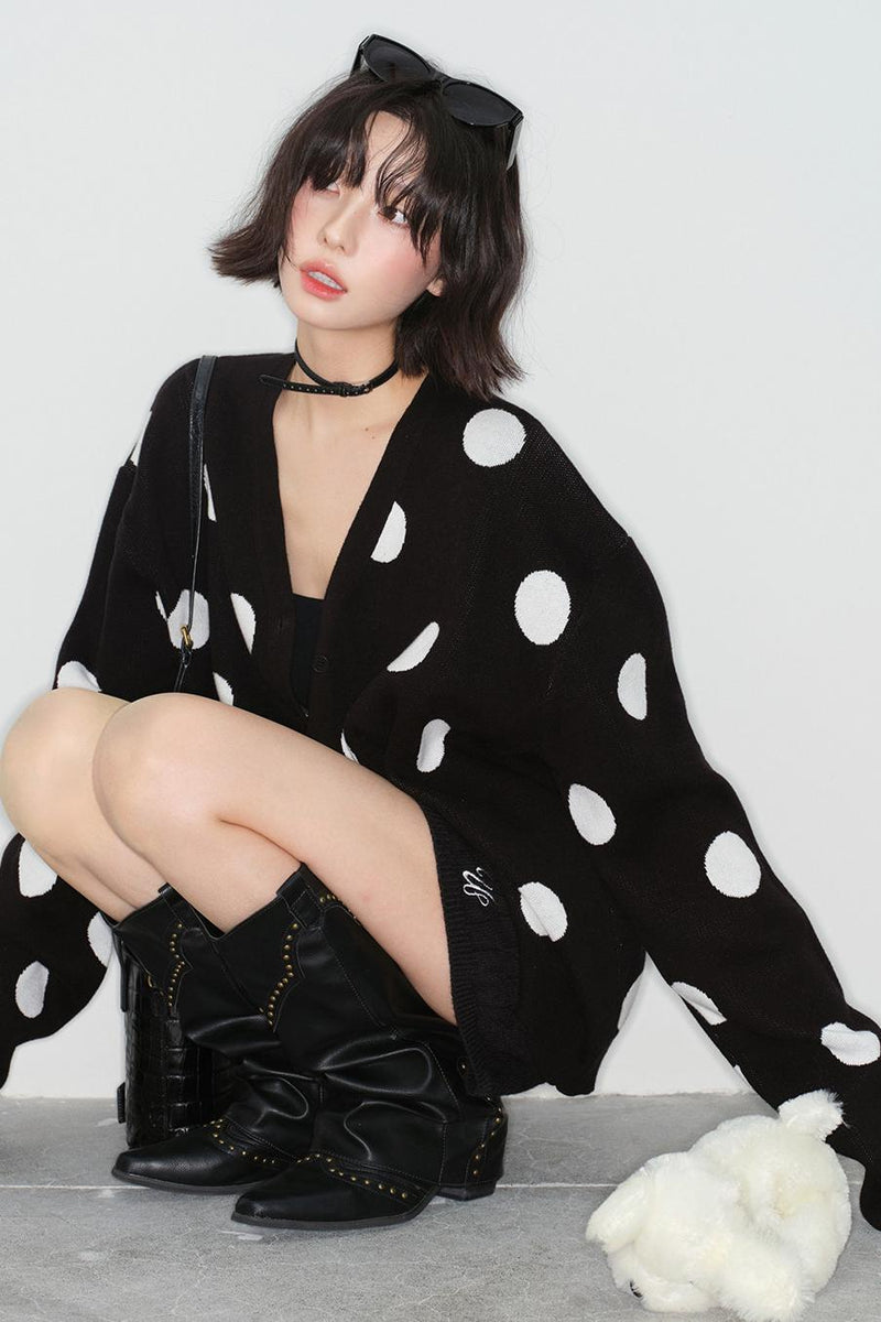 Big Dot Knit Cardigan