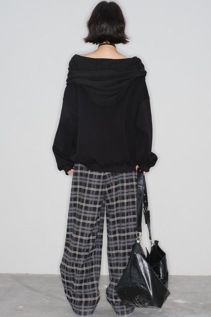 Off-shoulder Loose Top