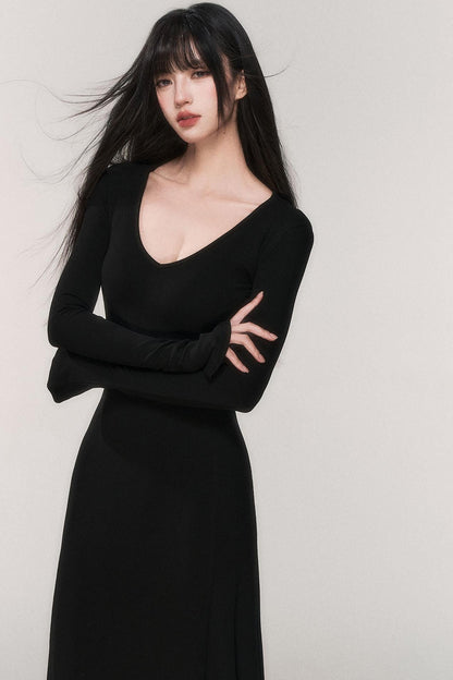Desire Knit V-neck Dress