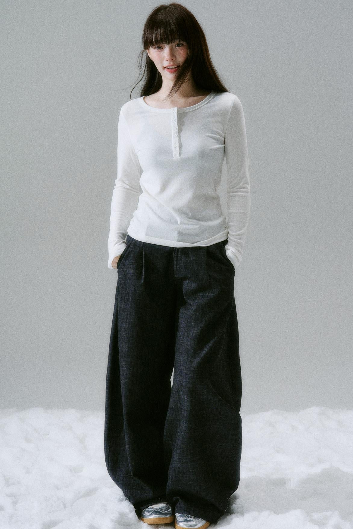 Button Design Slim Top