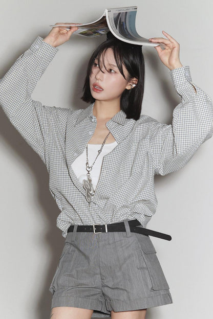 Mode Plaid Gravity Shirt