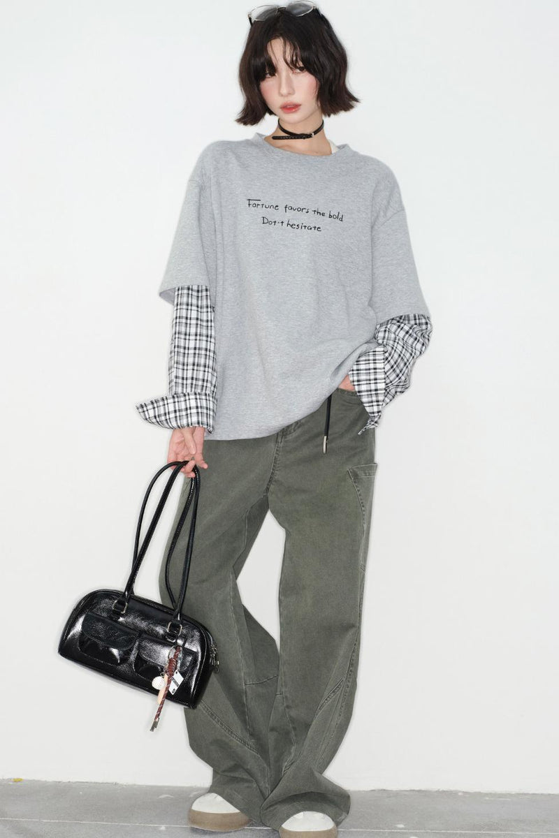 Gravity Patchwork Top