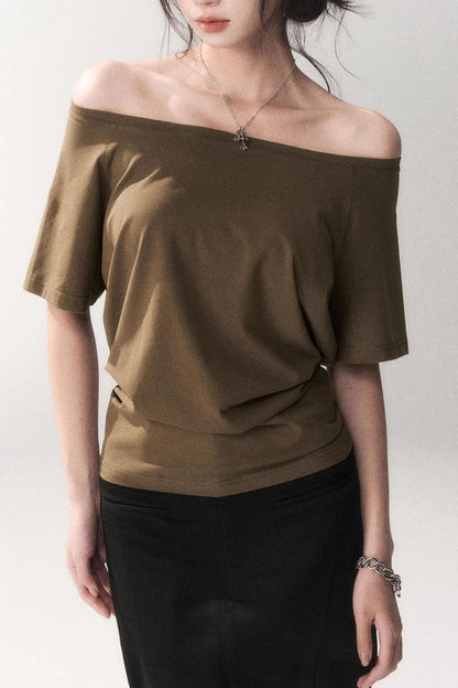 Off-shoulder Summer T-shirt