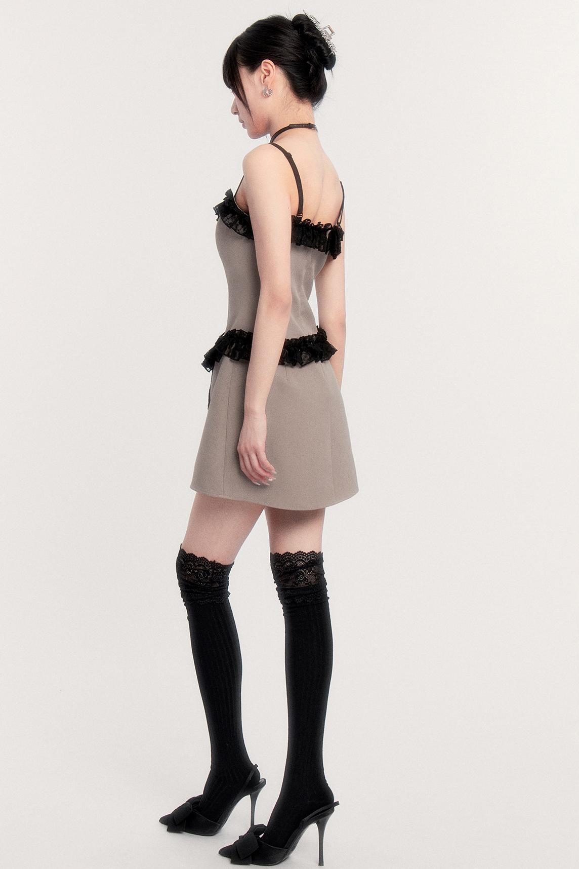 Lace Patchwork Dress + Jacket