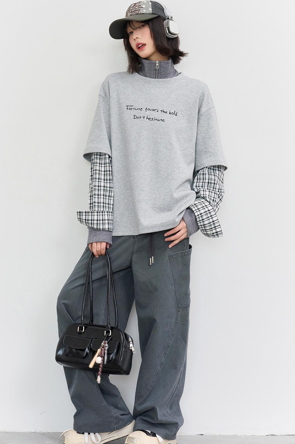 Gravity Patchwork Top