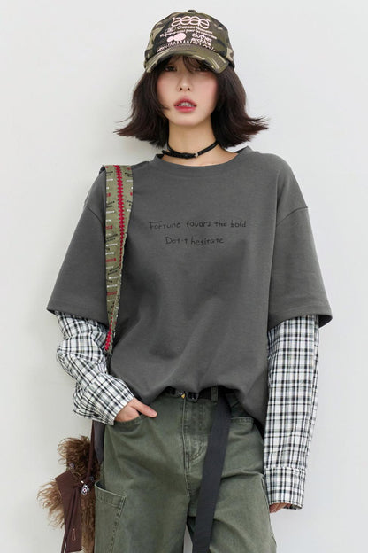 Gravity Patchwork Top