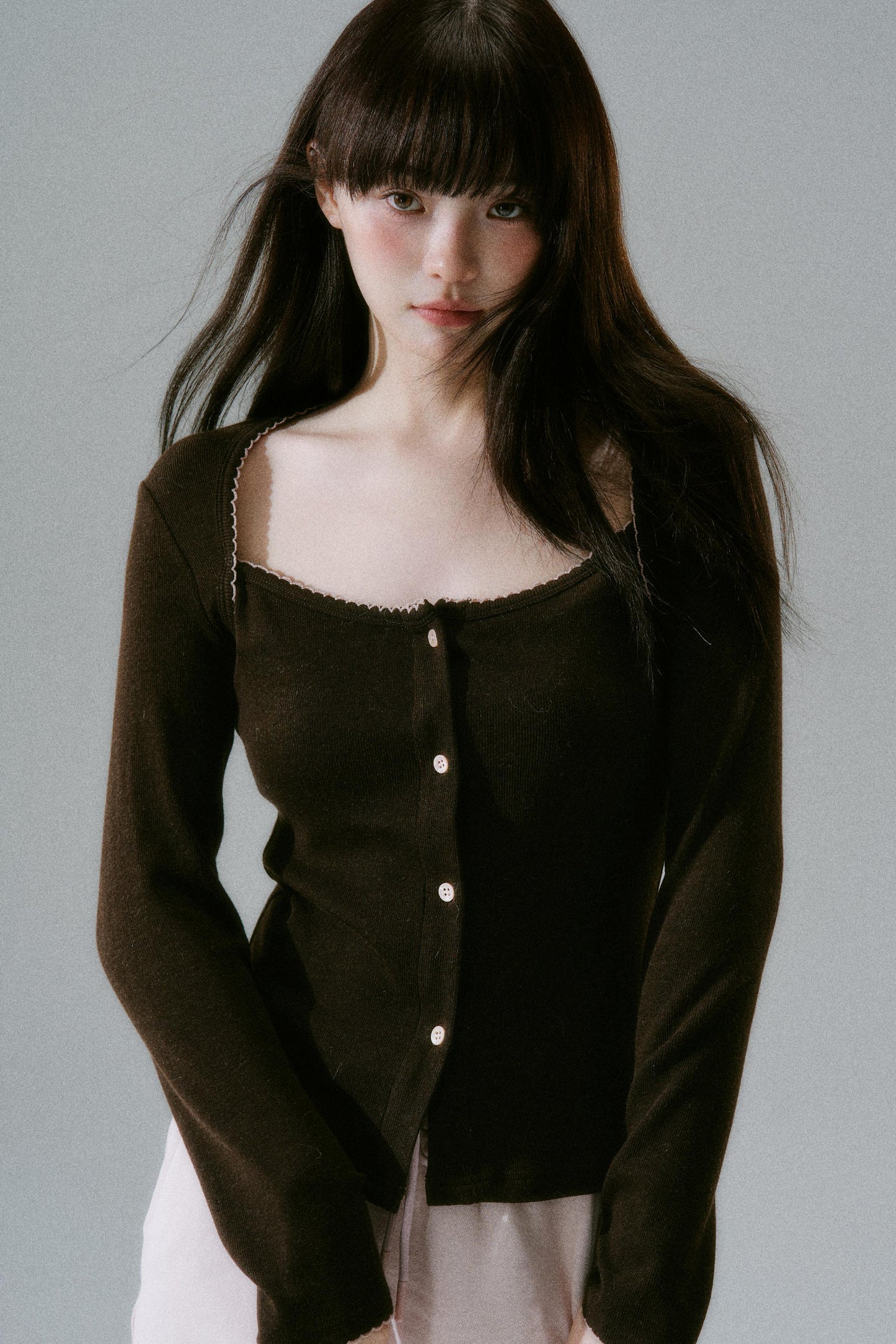 Open Neck Slim Top