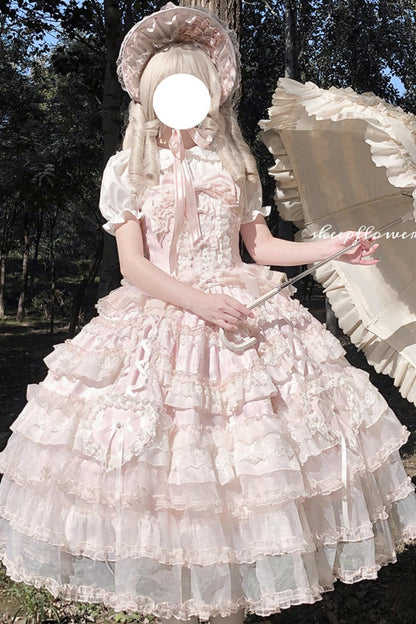 [pre-order] Dreamy Doll Wedding Dress + Headdress