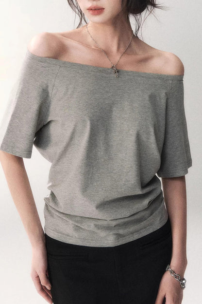Off-shoulder Summer T-shirt