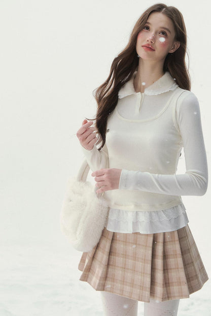 Doll Collar Sweet French Top