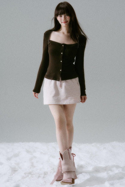 Open Neck Slim Top