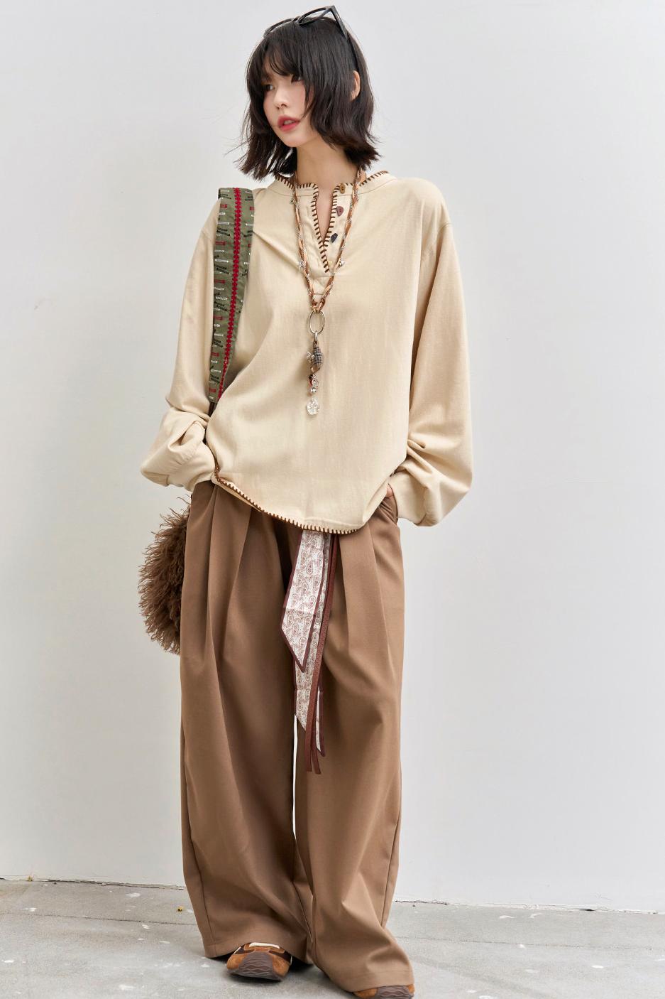Loose Long Sleeve Top
