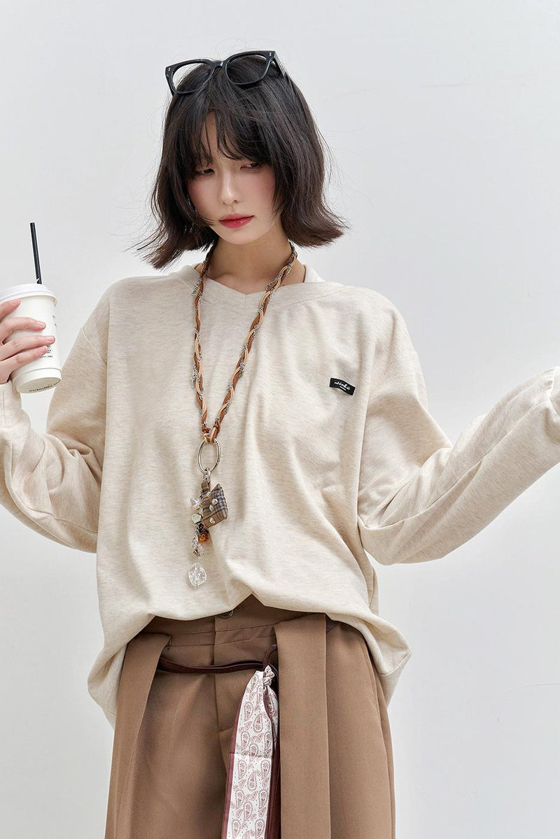 Reversible V-neck Cardigan