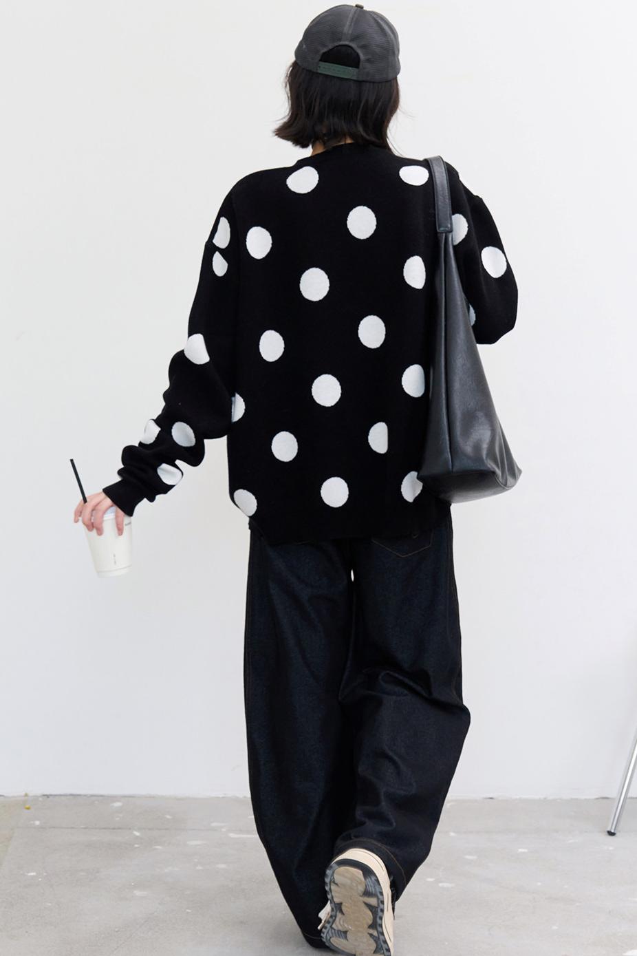 Big Dot Knit Cardigan