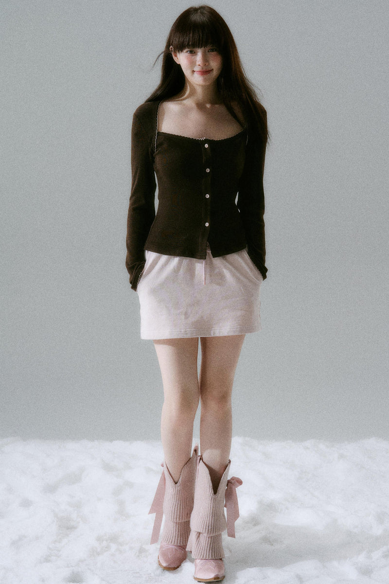 Open Neck Slim Top