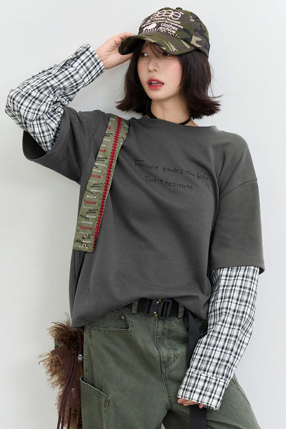 Gravity Patchwork Top