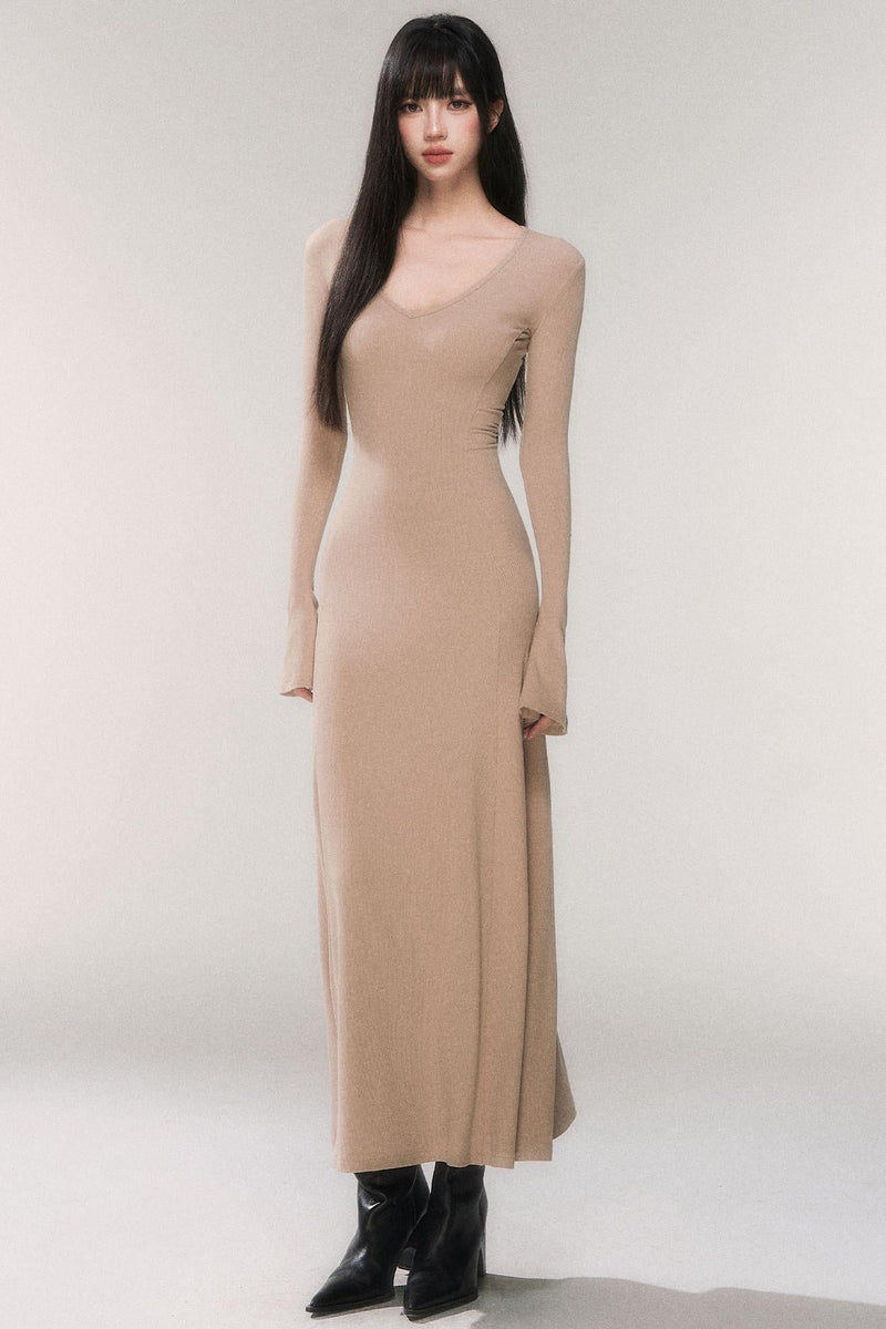 Desire Knit V-neck Dress