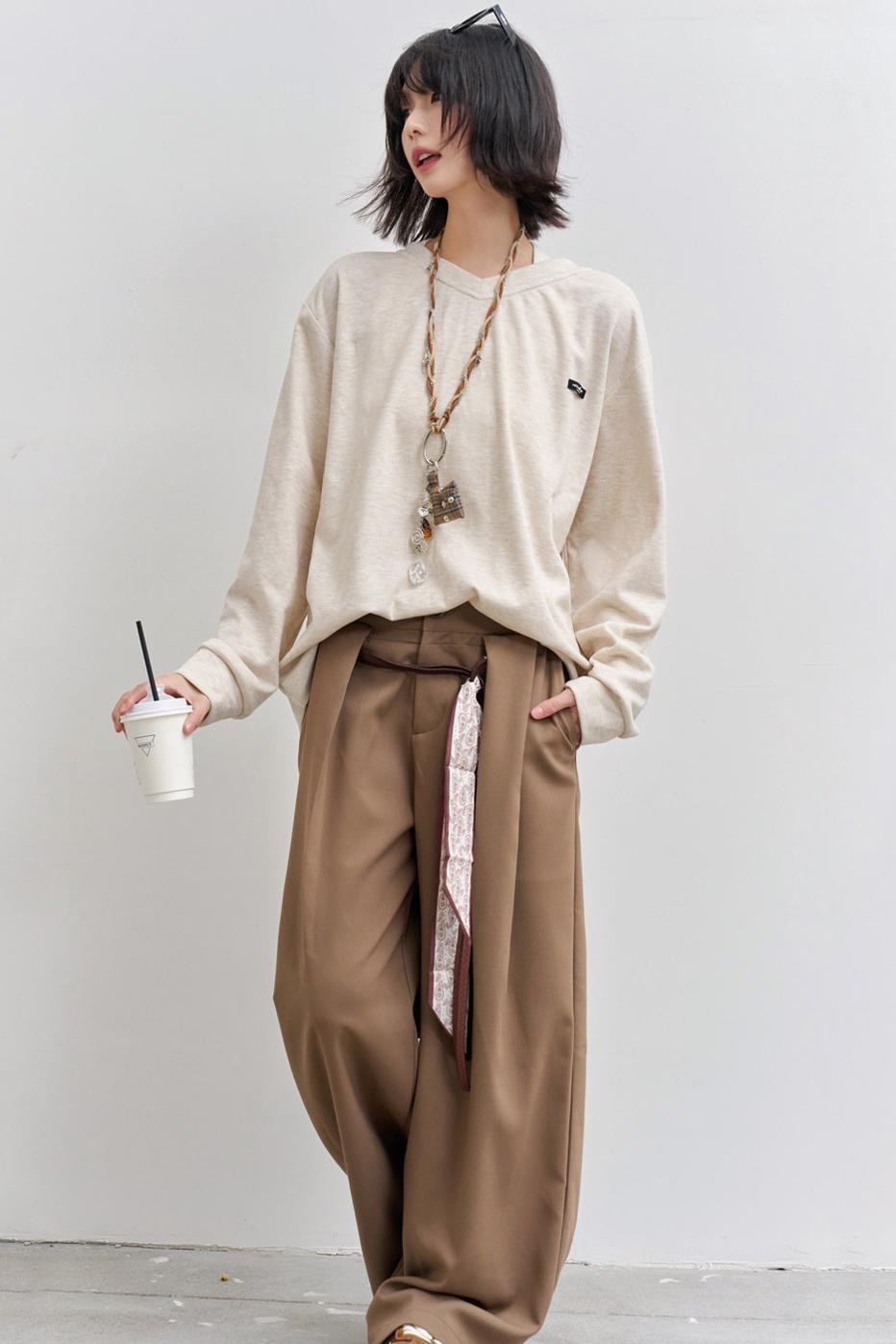 Reversible V-neck Cardigan