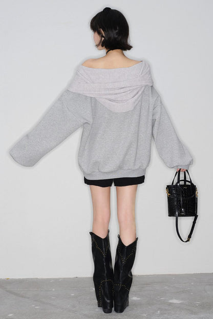 Off-shoulder Loose Top