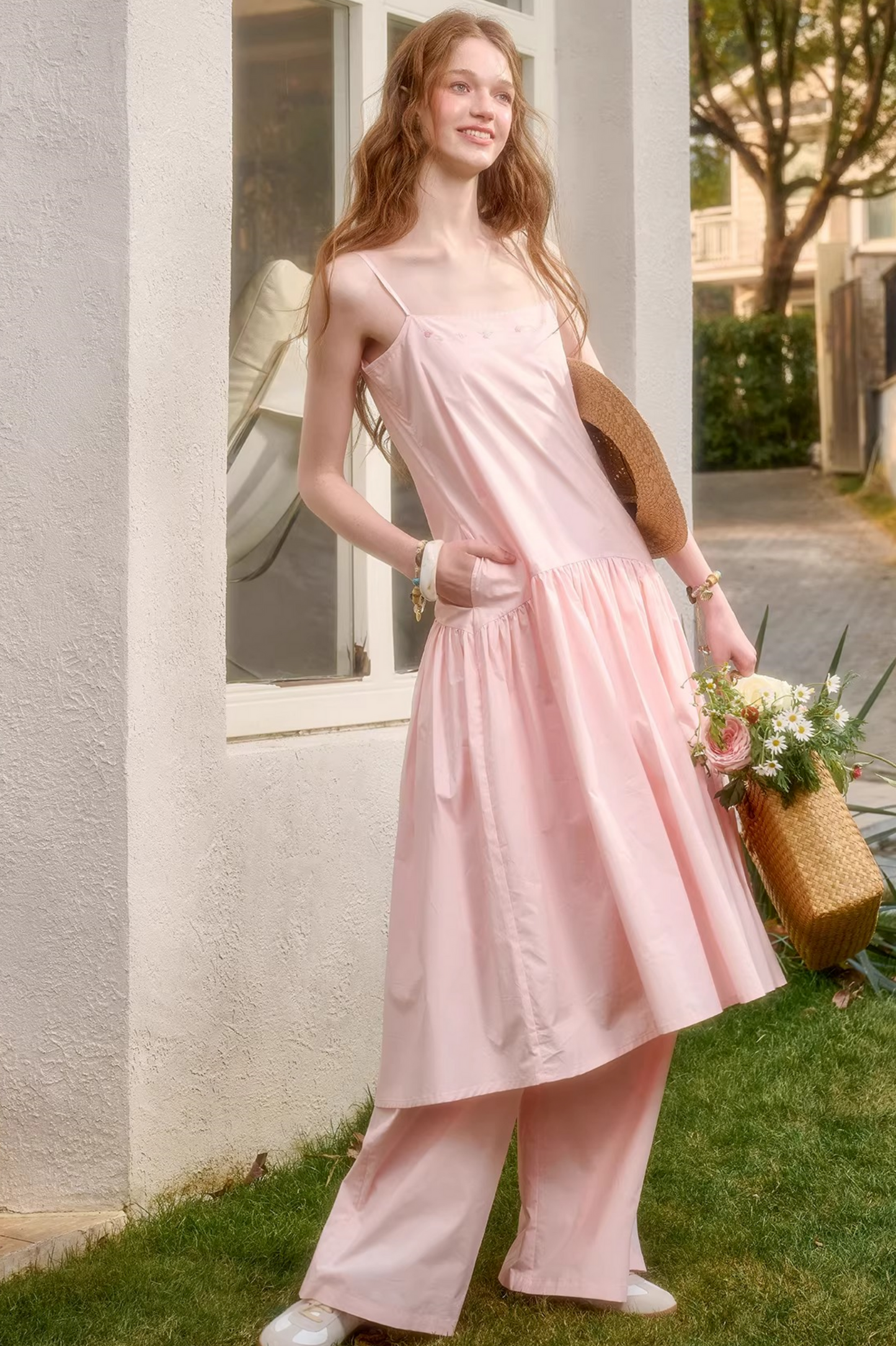 Baby Pink Sweet Dress + Shirt