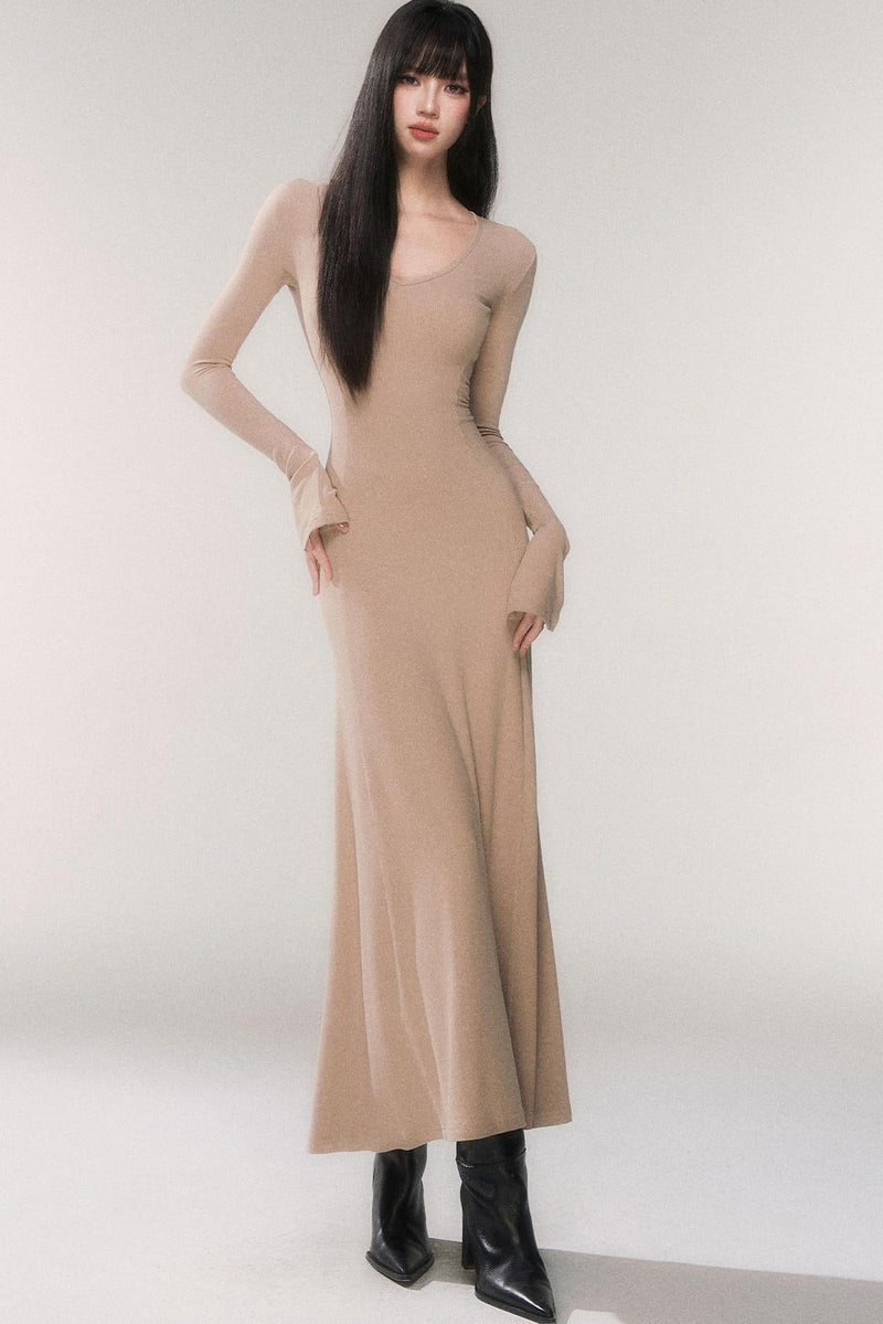 Desire Knit V-neck Dress