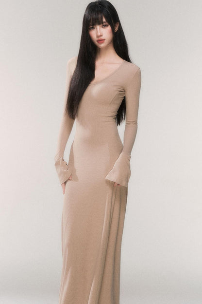Desire Knit V-neck Dress
