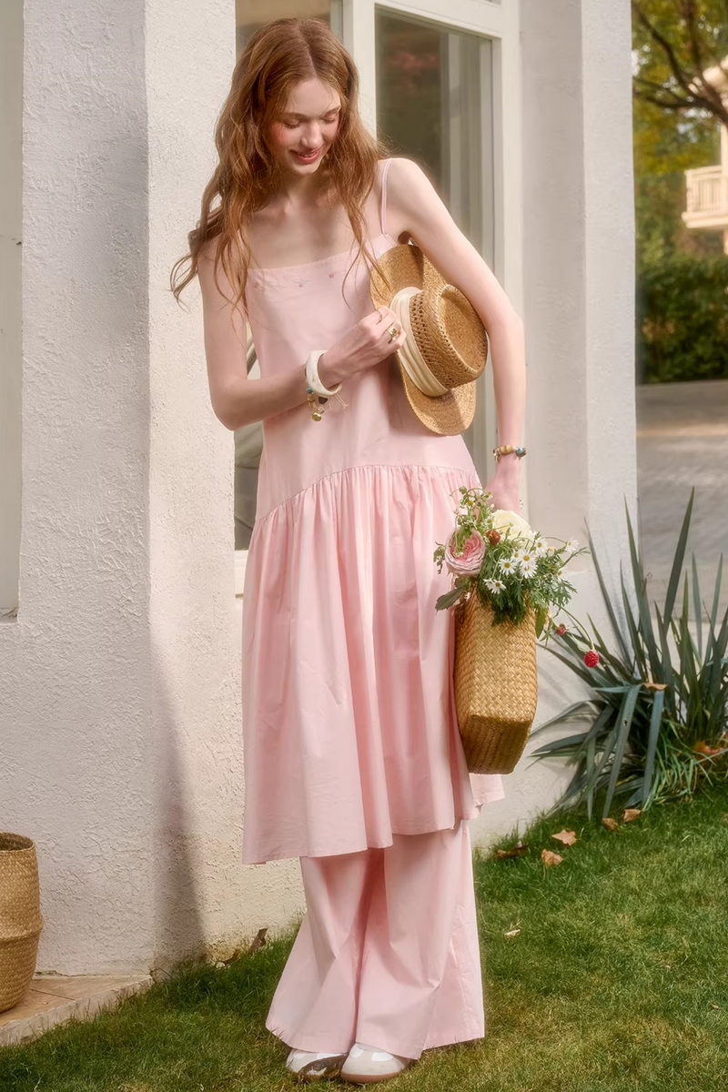 Baby Pink Sweet Dress + Shirt