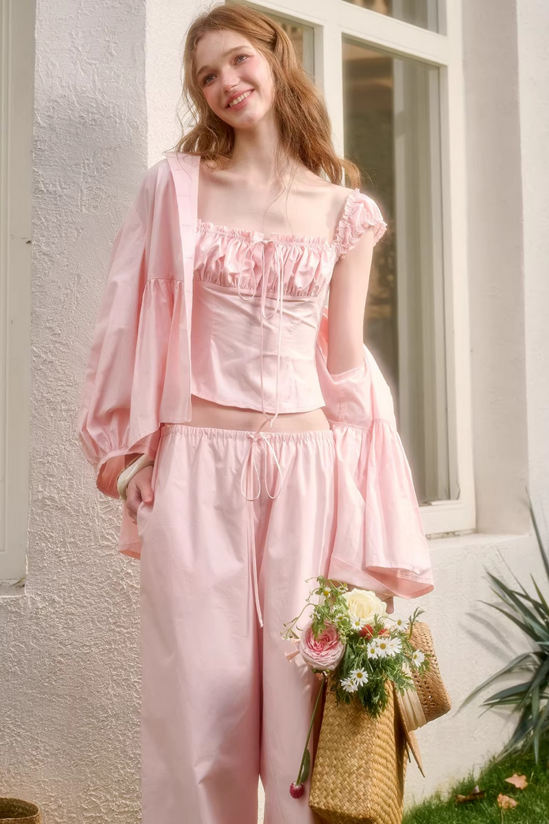 Baby Pink Sweet Dress + Shirt