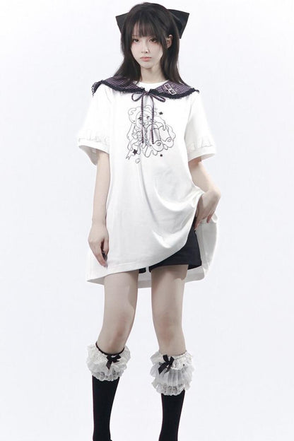 Grape Oolong T-shirt Dress + Accessories