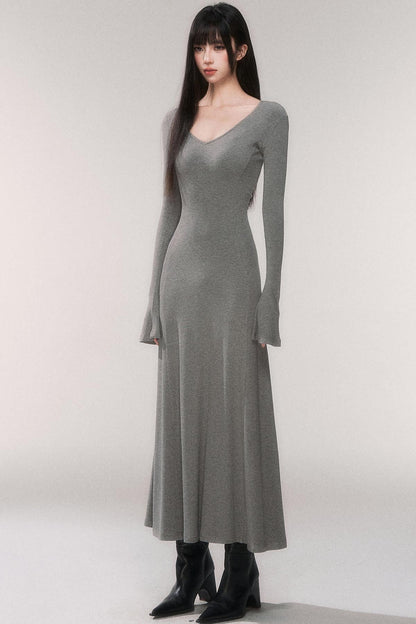 Desire Knit V-neck Dress